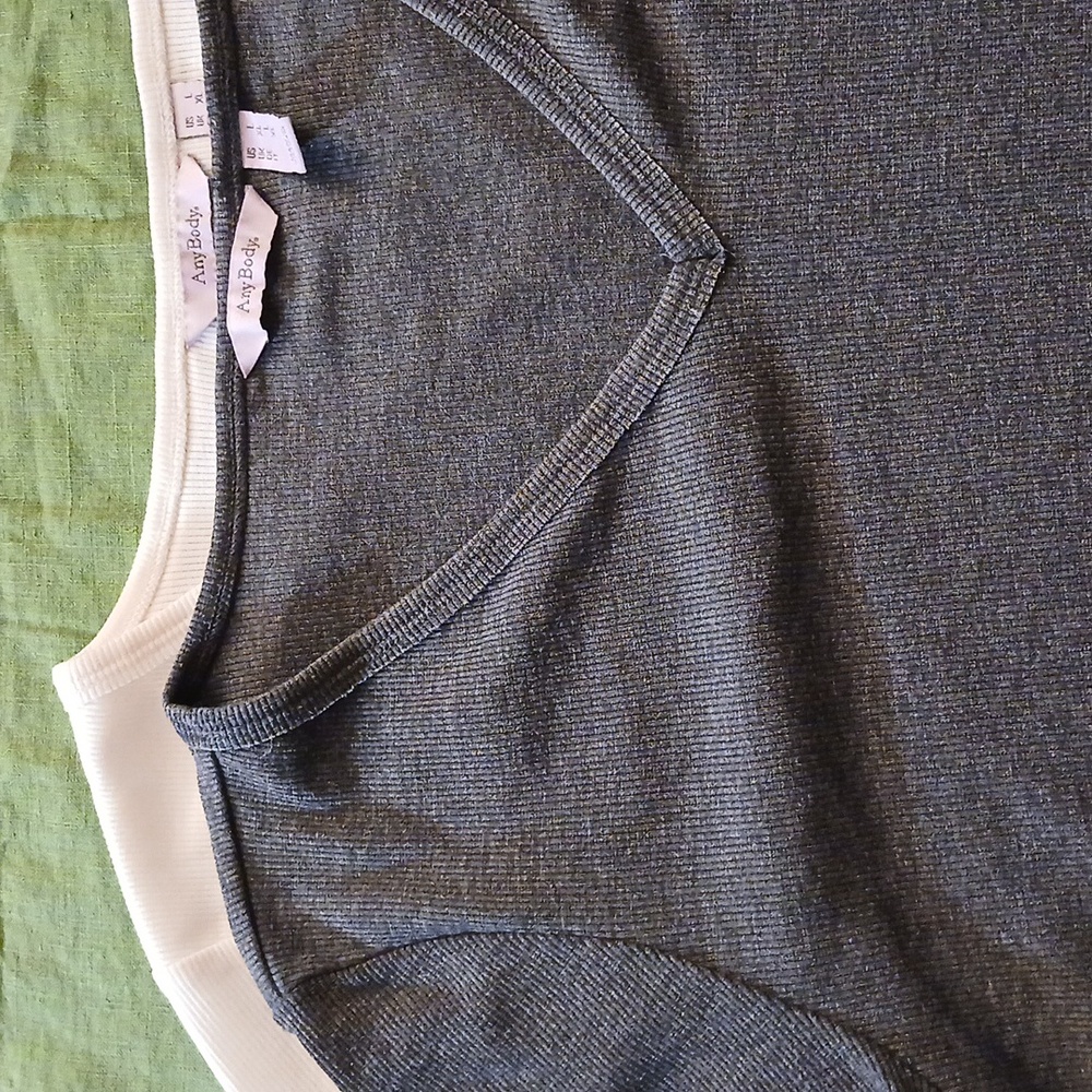 AnyBody Gray and White Tops Set - Picture 7 of 9